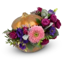 Zlatá dýně s květy